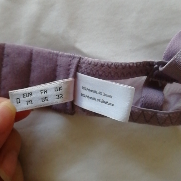 (3/$45) Washed, never worn purple lace Charade bra - Picture 4 of 6